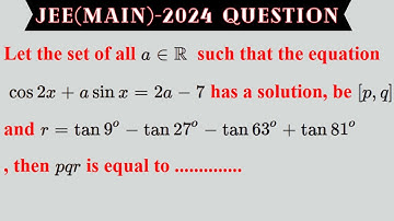JEE(Main) -2024 Question | Trigonometric Ratios| JEE(Main) PYQs