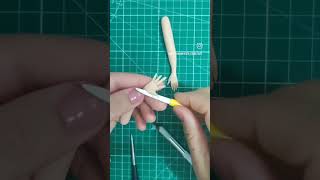 How to make fondant hand?   #fondant #cake #torten