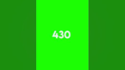Animated 1 to 1000 📱: Subscribers Count 1 to 1000 Animated on Green Screen