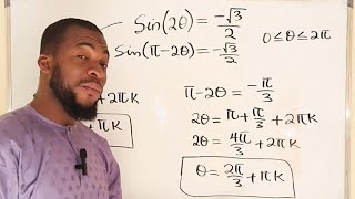 Trigonometric equation | sin(2x)=(-√3)\/2