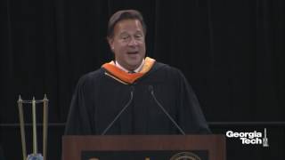 Georgia Tech 2017 Spring Commencement, Bachelor Ceremony, AM Keynote Speaker
