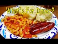 Delicious Southern Country Cooking, Homemade Macaroni & Tomatoes, Baked Potatoes & Fried Hot Dogs