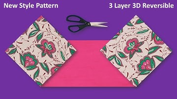New Style 💗 Fabric Face Mask Sewing Tutorial- 3 Layer Reversible No Fog 3D Mask Cloth- Easy Pattern