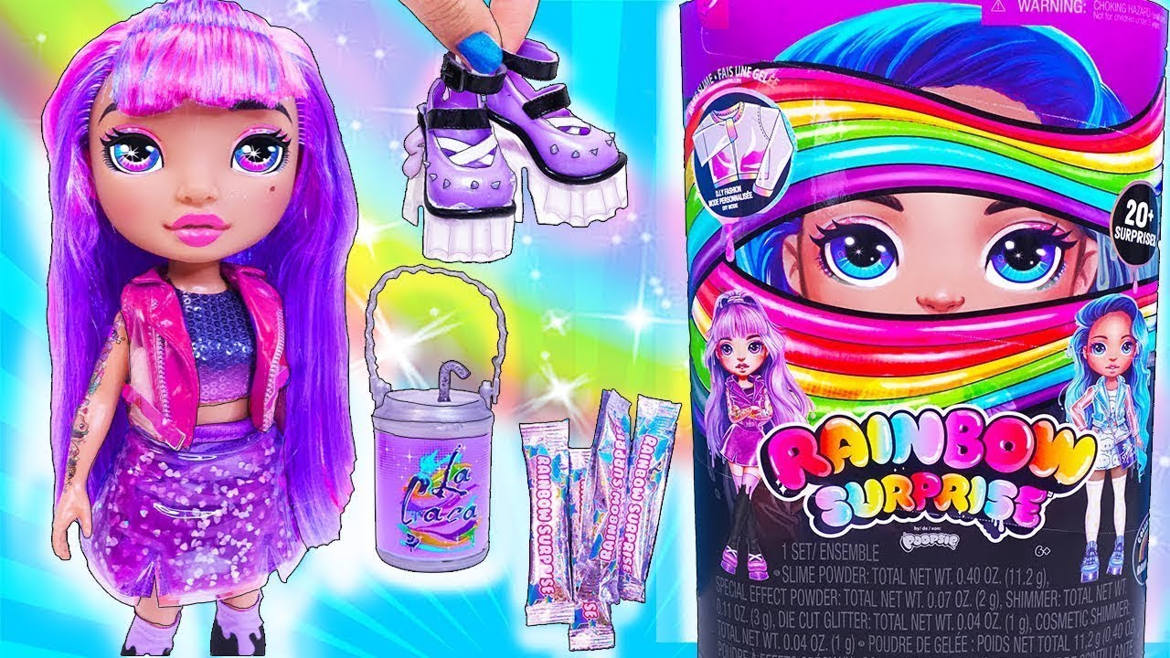 RAINBOW SURPRISE DOLLS WITH CLOTHES FROM SLIM DIY! Cartoon LOL Families