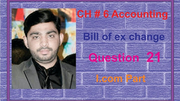 I.com part 1 ch 6 Bill of exchange Question no 21 lecture by sir Tahir Urdu & Hindi