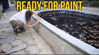 Backyard Koi Pond is Ready for Paint! by Tobias Holenstein 1,024 views 5 months ago 7 minutes, 1 second