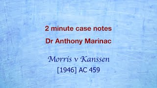 Morris v Kanssen (Indoor management rule exceptions) by Anthony Marinac 49 views 1 day ago 3 minutes, 8 seconds