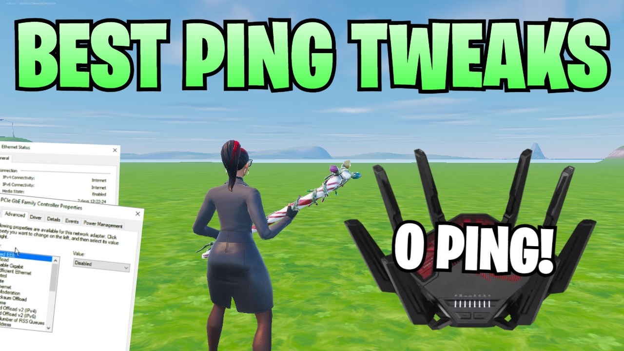 Pinq Setup The BEST 0 PING SETTINGS For Fortnite Chapter 7! 🚀 FPS Boost & Input ...