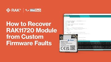 How to Recover RAK11720 Module on Faulty Custom Firmware and Not Responding to AT Commands
