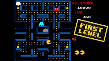Pac Man First Level Nintendo NES Famicom Retrogaming Video Games