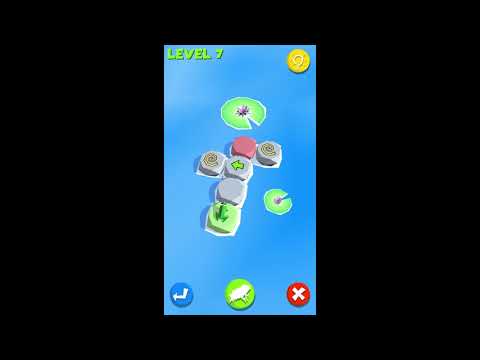Frog Puzzle. Levels 1 - 10. Walkthrough