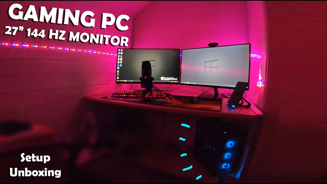 HELT NYTT SETUP! - GAMING PC + SKJERM UNBOXING & SETUP