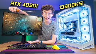 the most powerful gaming pc you can build?! 😮 rtx 4090, intel 13900ks, nv7 w/ benchmarks | ad