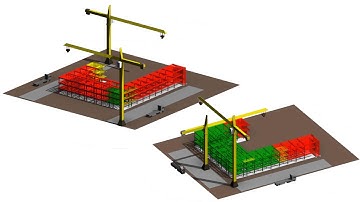 Multiple Crane Position Analysis: Parametric Run - Combined