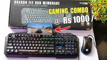 Cosmic Byte Dragon Fly RGB Gaming Keyboard & Mouse Combo | Best Gaming Combo Under ₹1000/-🔥