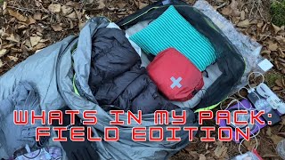 What’s in my pack field edition