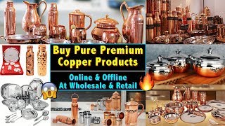 Buy Premium Quality Copper & Stainless Steel Crockery | Copper & Steel Utensils Manufacturer | Delhi