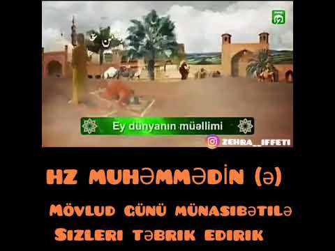 Mövlud günü münasibəti ilə sizləri təbrik edirəm 🌹