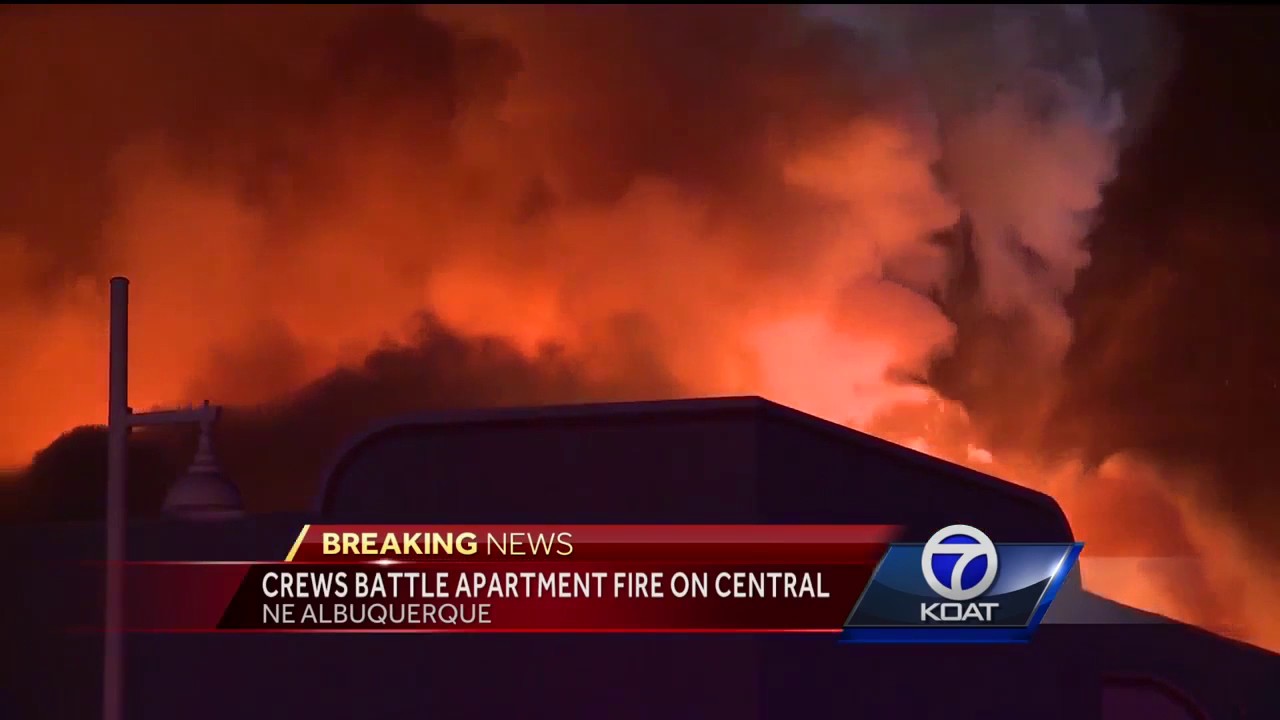VIDEO: Overnight fire at apartment complex on central - YouTube