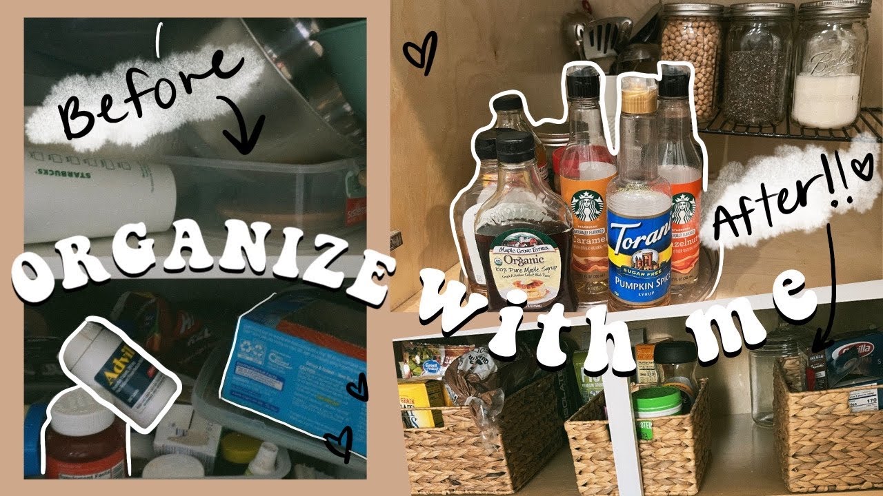 In todays vlog...🌱 I am organizing my kitchen!! clean out and declutter