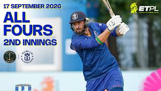 All Fours in the 2nd innings | Rotterdam Dockers vs Dublin Guardians | ETPL