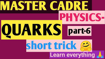 Master cadre-Nuclear Physics-QUARKS-PART-6