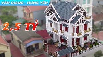 Cực Phẩm Biệt Thự 2 Tầng Mái Thái Tân Cổ Điển Hoàn Thiện 2,5 TỶ Tại Huyện Văn Giang Tỉnh Hưng Yên