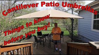 Cantilever (Offset) Patio Umbrella - Things to know before you buy!