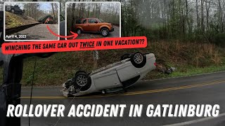 Winching The SAME Car Out TWICE In The Same Vacation?? | & A PD Call For A Rollover Accident