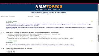 Commodity derivative Nism Mock test screenshot 4