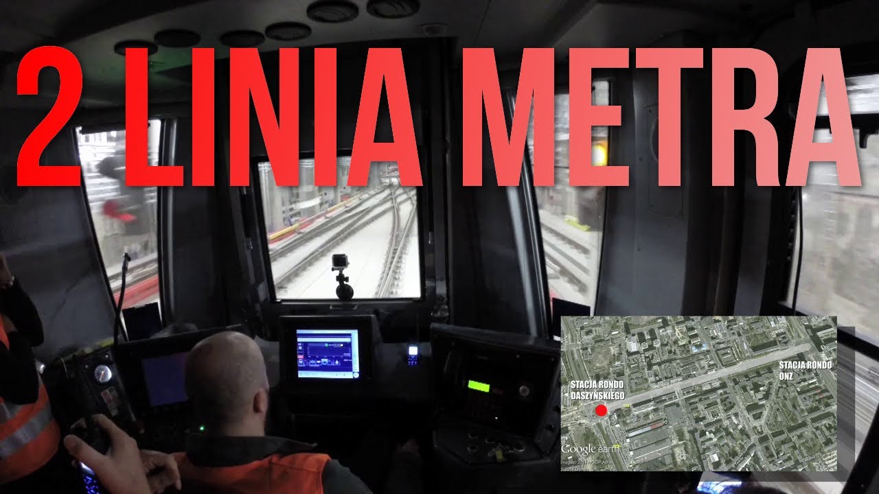 Jechaliśmy drugą linią metra! Widok z kabiny maszynisty!