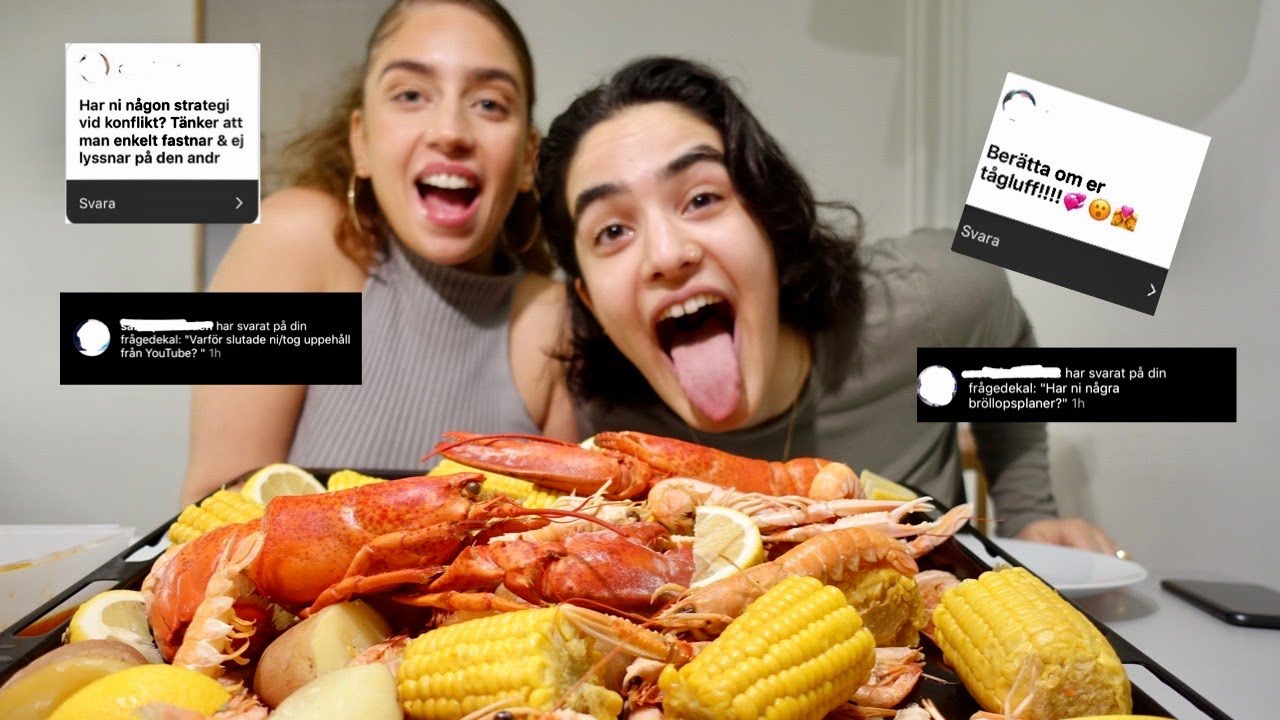 SEAFOOD BOIL MUKBANG + Q&A || VI ÄR TILLBAKA!!!