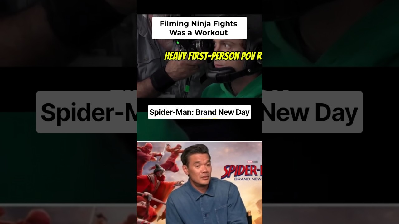 Epic Ninja Fight POV: Heavy Cyclops Helmet Camera Rig  #shorts #movie #spidermanbrandnewday