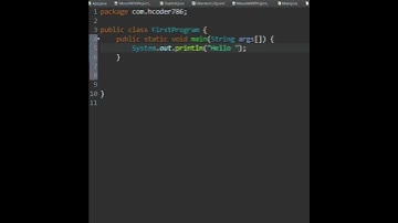 first program in Java #shortsfeed #viralreels #shorts