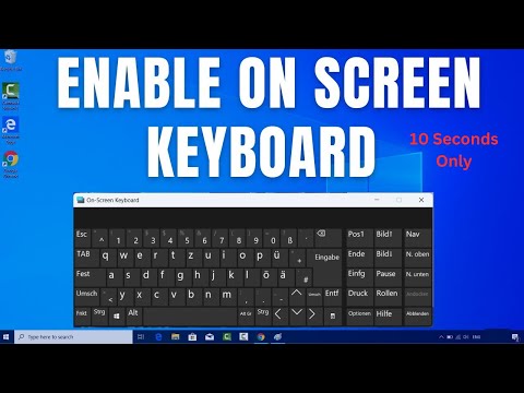 How to enable the Touch Keyboard on Windows 11 On Screen keyboard in 10 Seconds