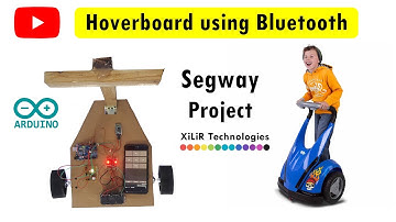 Hover Board Bluetooth controlled using Arduino and Android App | Segway arduino project by XiLiR