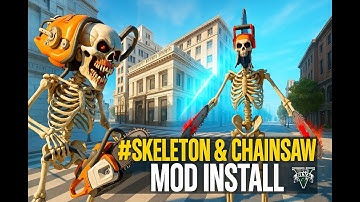 "SKELETON & CHAINSAW MOD in GTA V – Epic GTA 5 Mod Install!"