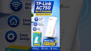 TP-Link AC750 Wi-Fi Extender Setup | RE200 Dual Band #shortsvideo