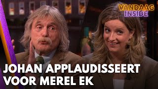 Johan applaudisseert voor Merel na interview met Yesilgöz: ‘Die pak ik even mee!’ | VANDAAG INSIDE