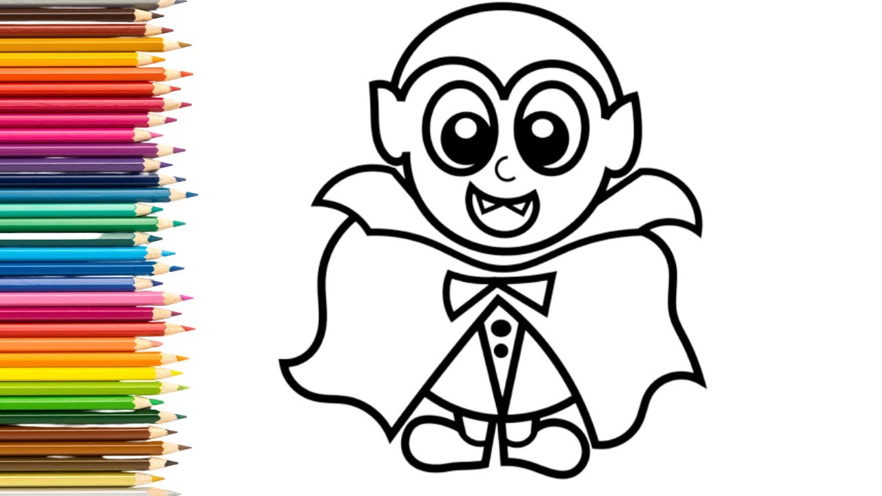 Como Desenhar Vampiro Para Crianças. Tutorial De Desenho Passo a Passo  Ilustração do Vetor - Ilustração de kindergarten, tutorial: 288822217