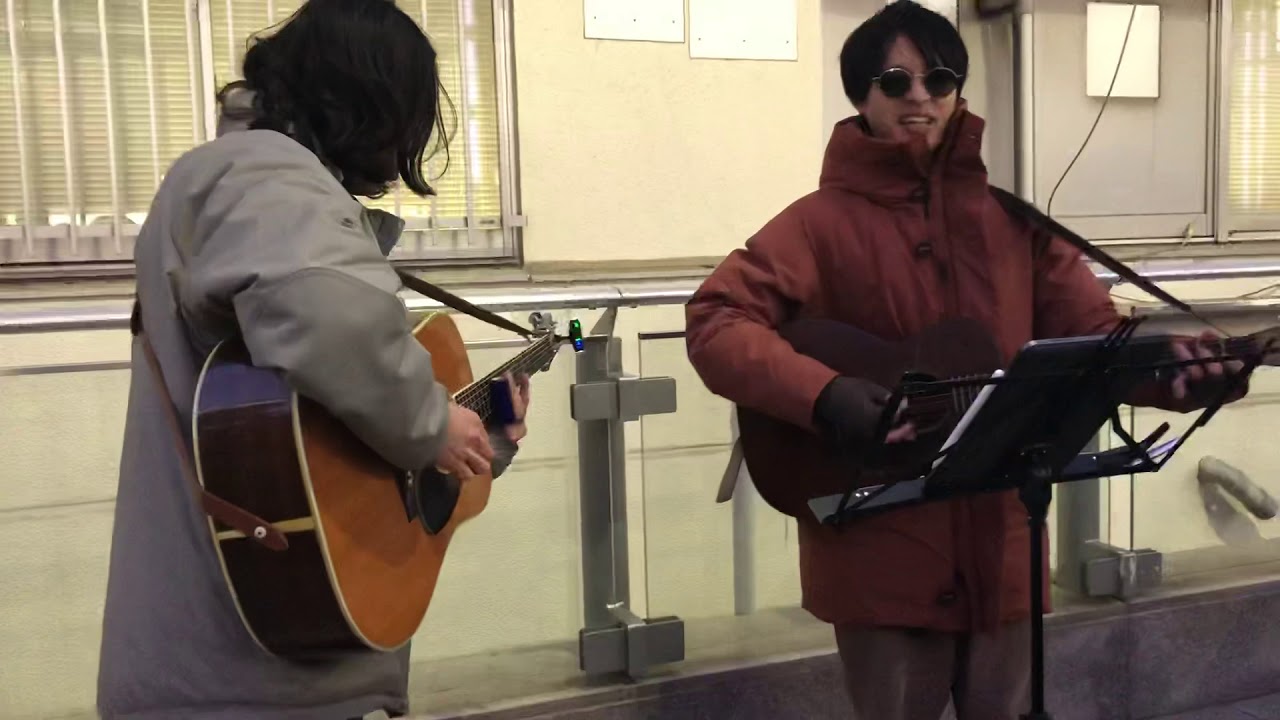 「やさしさに包まれたなら/荒井由実」光村龍哉　弾き語り 路上ライブ