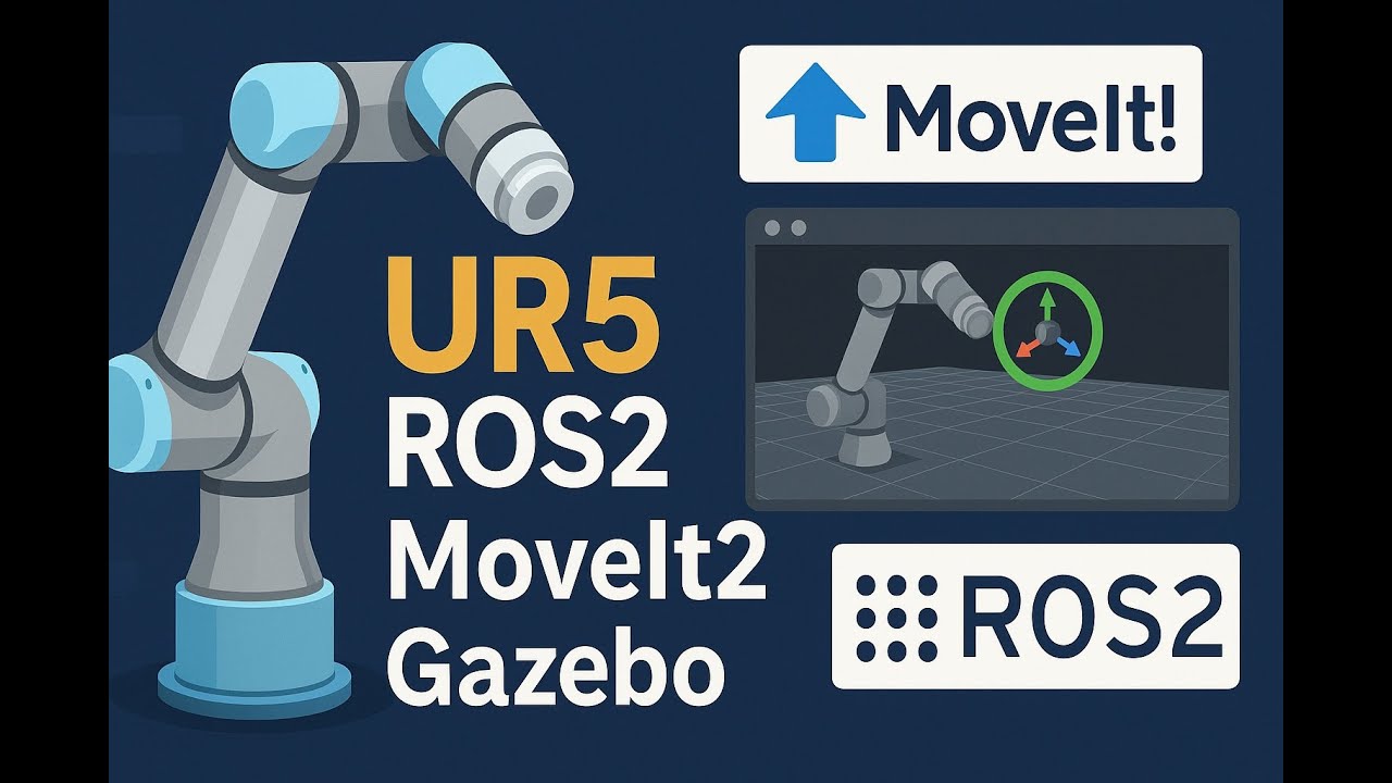 UR5 ROS2 Tutorial: Build a MoveIt2 Package, Obtain Interactive Markers & Run in Gazebo!