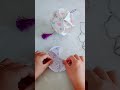 DIY Paper Lantern Flower Craft 🌸✨ Easy Hanging Decoration Idea #Shorts