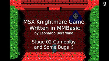 MSX Knightmare Game in MMBasic: Stage 02 Gameplay