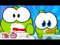 Om Nom Stories S16: Brush your Teeth | Nibble Nom: Stinkysaurus Nom | Funny Cartoon | HooplaKidz Tv