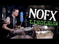 Nofx  linoleum played faster drum cover  kye smith
