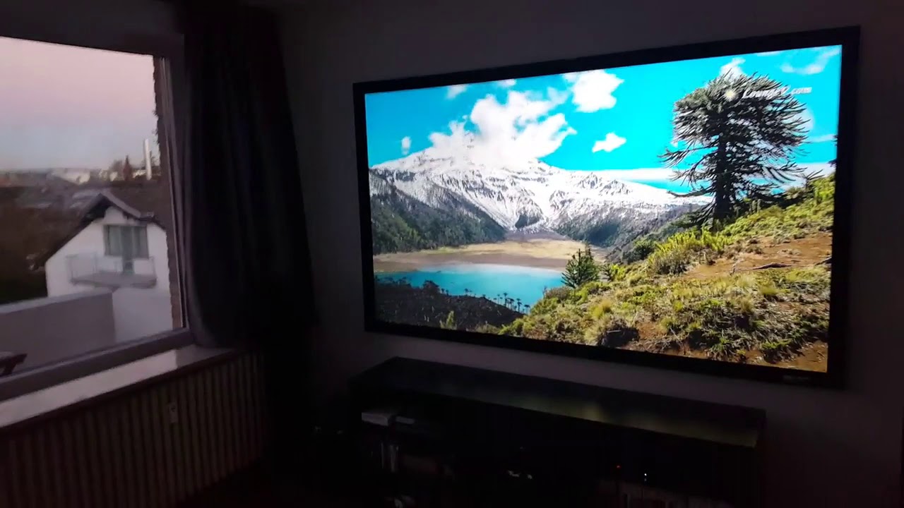 Elite Screens Sable Frame Cinegrey 3d Alr Clr Projection Screen Customer Testimonial Youtube