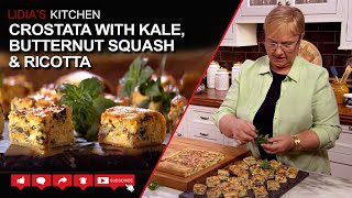 Crostata with Kale, Butternut Squash & Ricotta Recipe - Lidia’s Kitchen Series