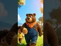 கரடி மாமா -  Bear Uncle Song | Tamil Nursery Rhymes for kids | Galatta Kids | Animals Song | Shorts