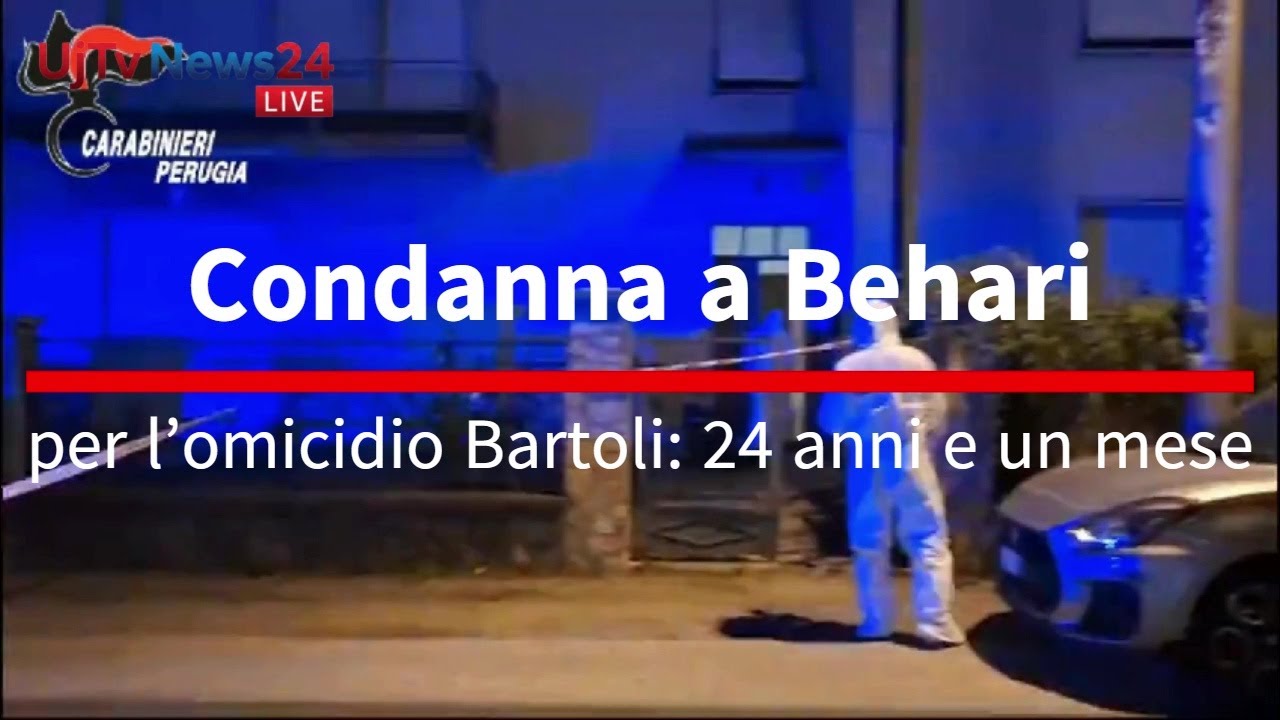 Condanna a Behari  per l’omicidio Bartoli  24 anni e un mese